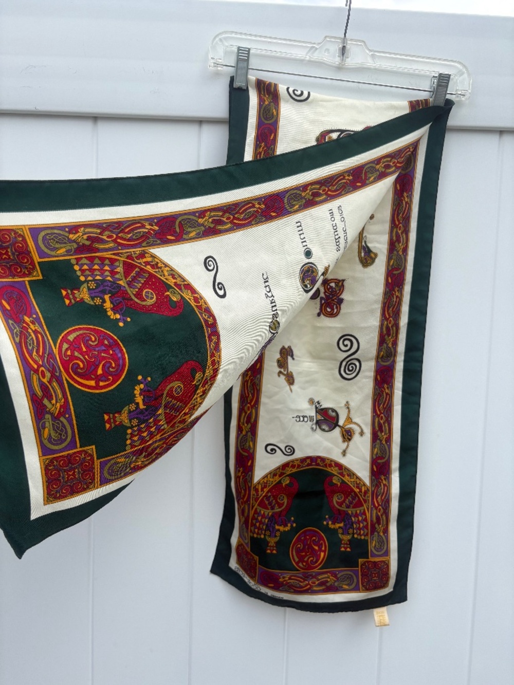 Vintage The Book of Kells Inspired Design Scarf
